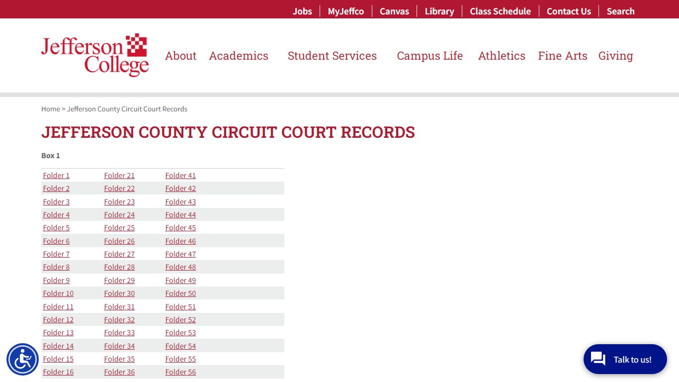 Circuit Court Records - Jefferson College